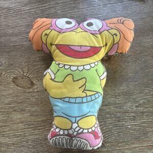 Vintage Muppet Babies Skeeter Fabric Pillow Plush Toy 80s Henson Muppets